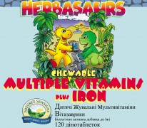 Children's Chewable Multiple Vitamins plus Iron - Herbasaurs [1622] (-15%):  3